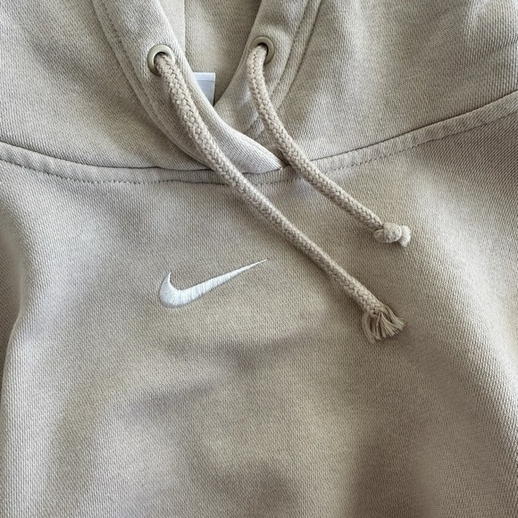Nike Center Swoosh Hoodie Womens Small Oversized Orewood Fleece Phoenix - Picture 4 of 11